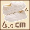 Waterproof Cotton Shoes Women's Fall and Winter Indoor Home Couple Package Heel Plush Non-slip Warm Slippers
