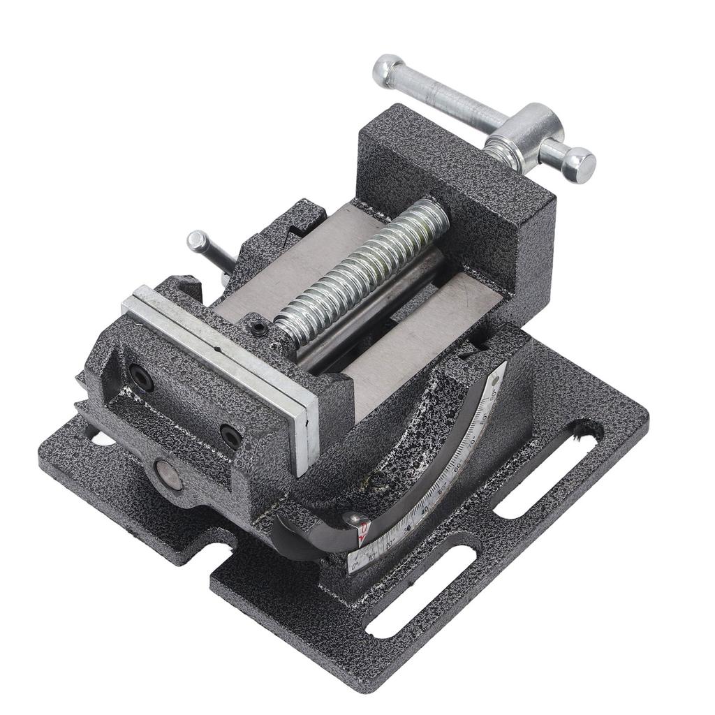 3 Inch Angle Drill Press Vise 0-90 Degree Tilting Stable Clamping Cast Steel Drill Press Vise