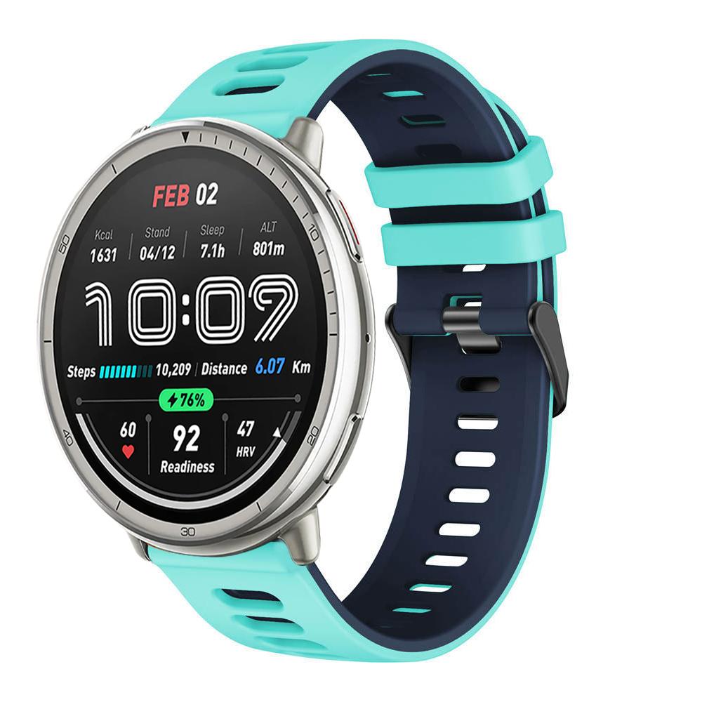 Силиконовый ремешок 20 мм 22 мм для Amazfit Active 2/GTS 4 mini 3 2 2e/Bip-U-lite Браслет для Amazfit GTR/Balance/Bip 5 6/Stratos Ремешок