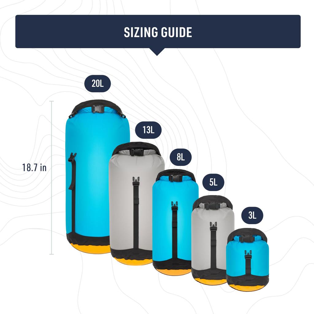 To Evac Compression Dry Bag UL 20L Blue Atoll [Sea Summit] STS.ASG011051.060210