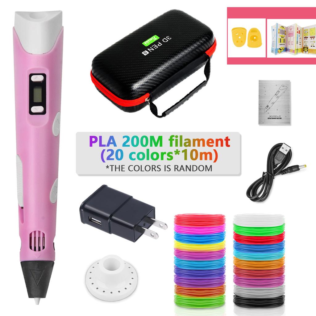 3D-ручка для детей, 3D-ручки для печати «сделай сам», карандаши для рисования с чехлом на нити PLA, новинка, подарок для детей, подарок на день рождения