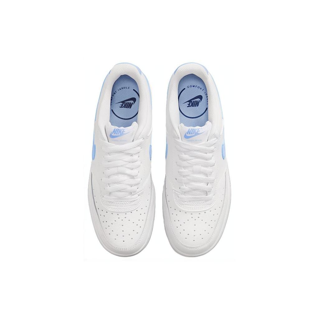 Nike Court Vision 1 Low Comfortable Low top Skateboard Shoes Women's White Blue CD5434-115