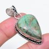Натуральный драгоценный камень хризоколла, ювелирная подвеска из стерлингового серебра 925 пробы, 1,97 дюйма D1B20
