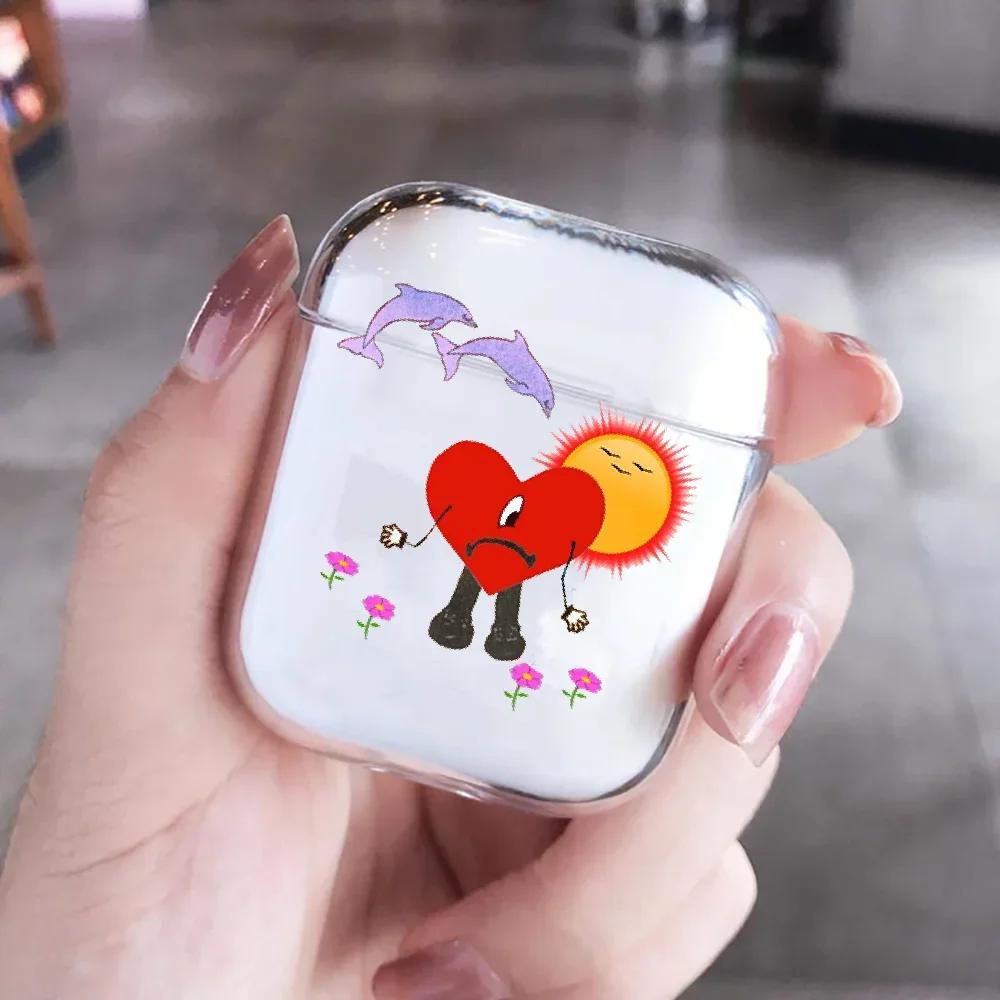 Yo Perreo Sola Bad Bunny Maluma Прозрачный чехол для наушников Airpods Pro 3 Bluetooth Зарядный кейс для Airpod 4 3 2 1 Защитная крышка