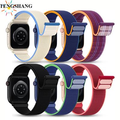 Нейлоновый ремешок-петля для ремешков Apple Watch 46 мм 44 мм 40 мм 45 мм 41 мм 42 мм Спортивный браслет iwatch Ultra 2 49 мм Серии 10 9 8 se 7 6 5 4 Ремешок