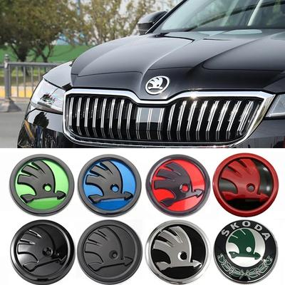 80/90 мм ABS Логотип для Superb Fabia 2 Octavia Laura RS Rapid Yeti Karoq Kodiaq Автомобильный Передний Капот Задний Хвост Багажник Значок Наклейка