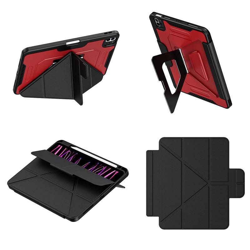 Magnetic Folio Case IPad 11th Gen A16 Air 7 6 With Stand Support Sleep Wake Function Triple Fold Design