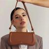 Women's Soft Structured Crossbody Bag - Vintage-Inspired Adjustable Shoulder Bag with Curved Silhouette for Casual Retro Outfits