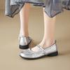 Augustine Mary Jane Single Shoes Women's 2025 New Summer Small Fragrant Wind Soft Sole Small Leather Shoes Temperament Shallow Mouth Single Shoes