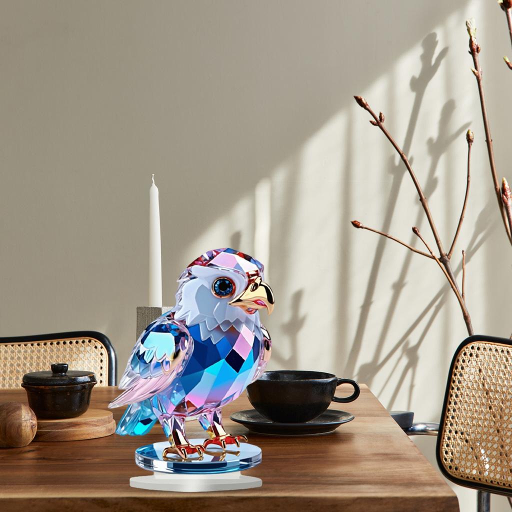 Yousheng 2D Плоский Животный Орнамент Настольный Акриловый Декор Сова Петух Орел Настольный Знак с Основанием для Домашнего Офиса Торцевой Стол Декор Каминной Доски