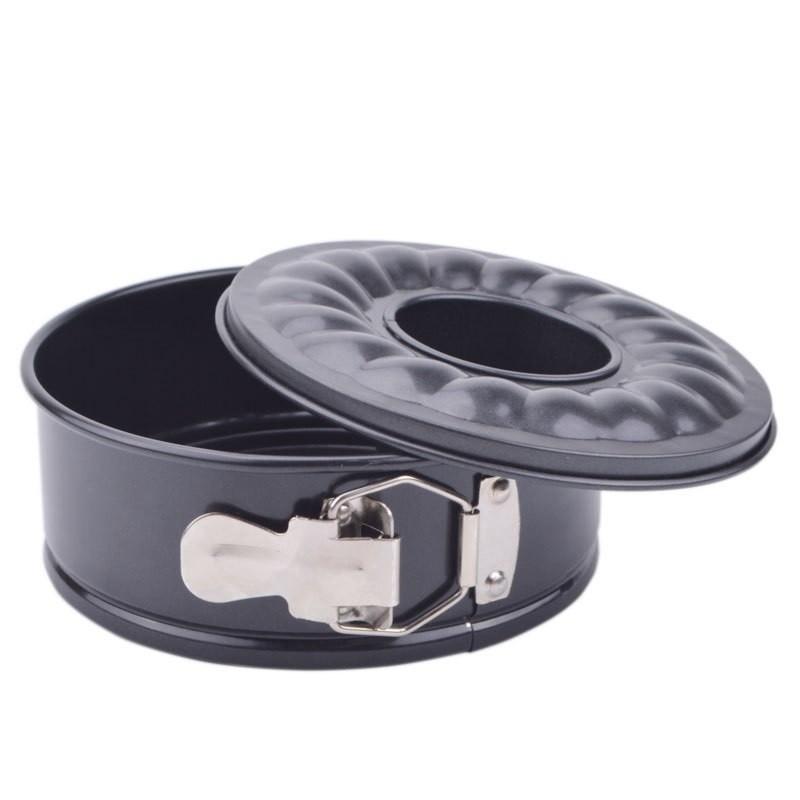 Набор форм для торта из 3 предметов из углеродистой стали с антипригарным покрытием, плоская/кольцевая форма для выпечки