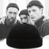 Dome Brimless Hat Unisex Solid Color Bucket Cap Retro Melon Docker Cap  Outdoor