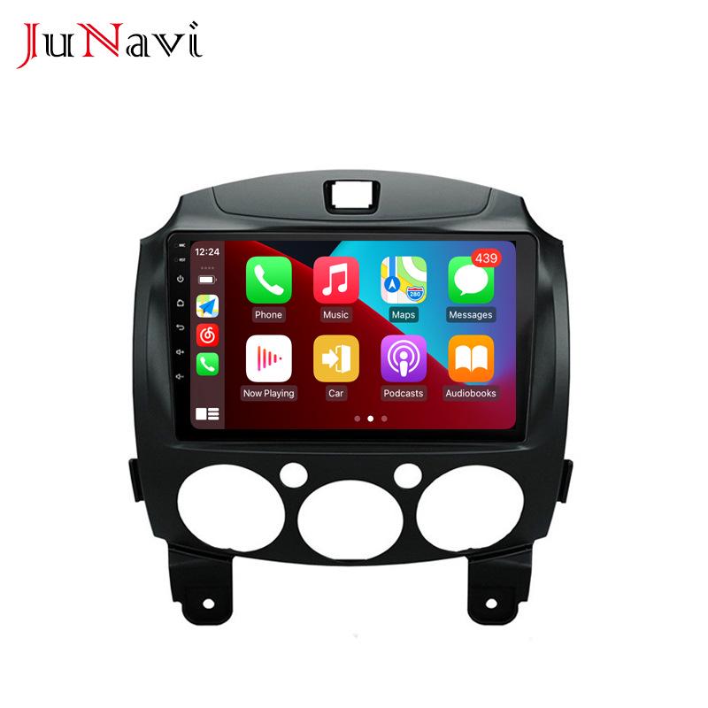 Мазда 2 (2007-2014) Android-навигация с большим экраном, Bluetooth и беспроводным CarPlay