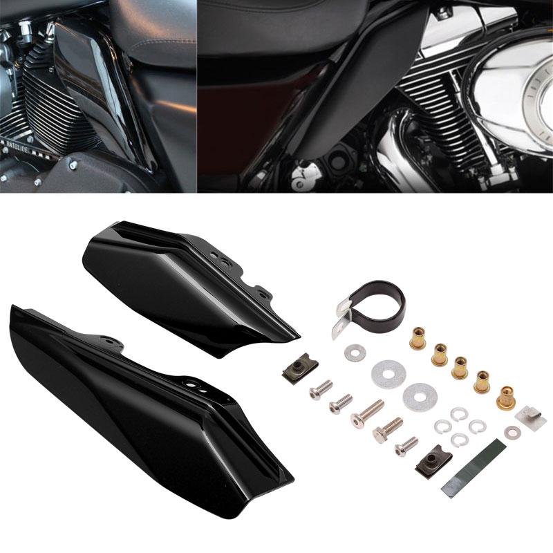 Motorcycle Black Mid-Frame Air Deflector For Harley Touring Street Electra Glide Road King FLHR FLHX FLTR FLHT FLHRS 2001-2008