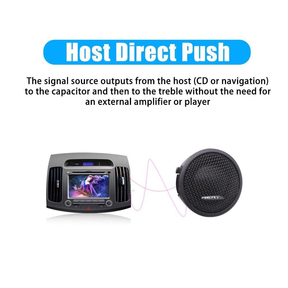HT25 Loudspeaker Car Audio Tweeter Speakers Car Loud Dome Tweeter For Car High Tweeter Mini Speakers Silk Film Auto Speaker 2pcs 3