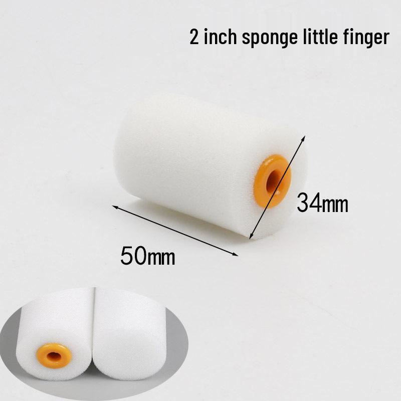 Мини-кисточка для пальцев 2 и 4 дюйма с полиуретановой губкой для латексных и художественных красок