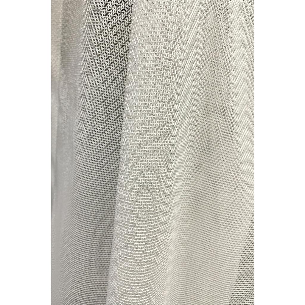 Modern Self -light Patterned 1/2.5 Medium Battery - Ecru Color Tulle Curtain