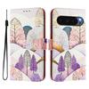 Роскошный откидной кожаный чехол для Google Pixel 10A 9A, откидная крышка для Google Pixel 10 9 Pro XL 5G, кошелек, сумки, чехлы с цветами