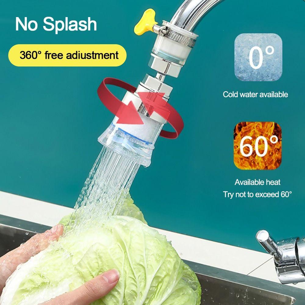 Вращающийся на 360° смеситель для ванной комнаты, аэратор, адаптер для фильтра, аксессуары для бытовой раковины