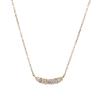 Lala Christie Diamond 18K Yellow Line Necklace, Gold, Diamond, 0.1ct, Lpi51-0030-yg