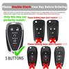 5 Buttons TPU Car Key Case Cover for Chevrolet Chevy Malibu Camaro Cruze Traverse Spark Equinox Sonic Volt Protect Shell