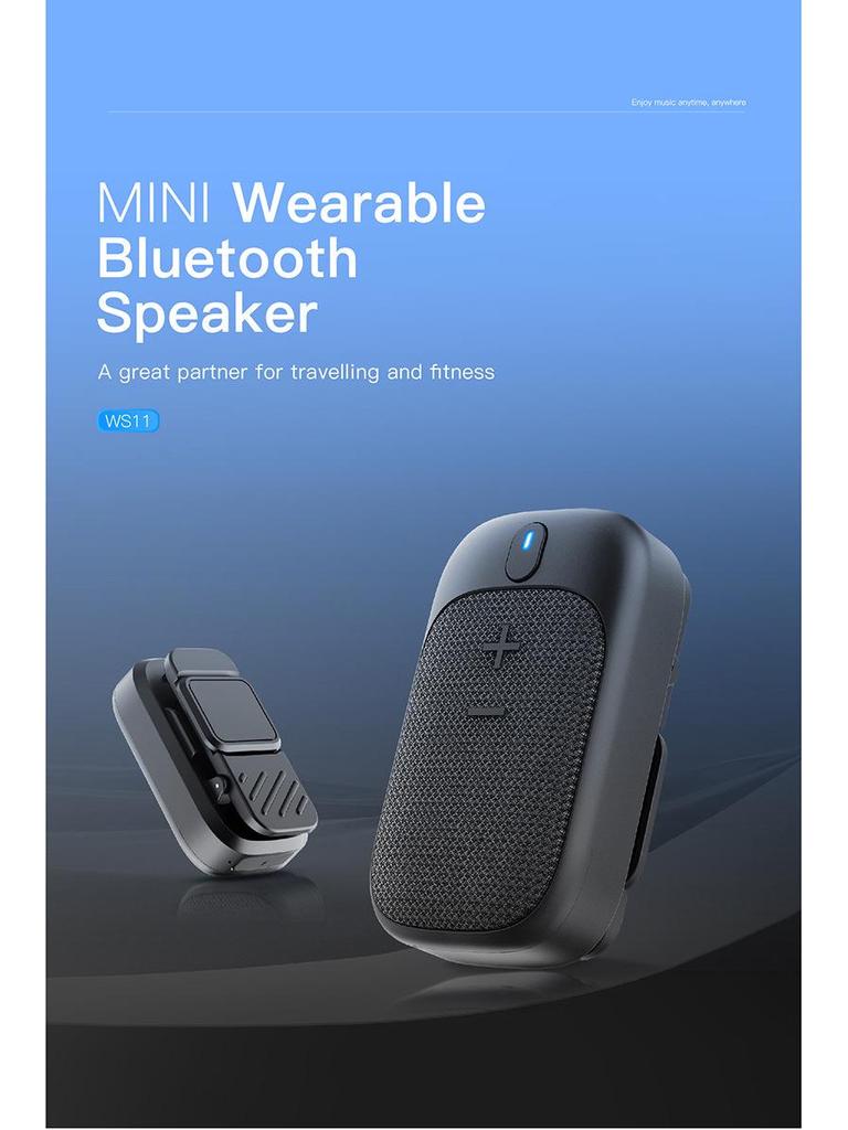 Носимая Bluetooth-колонка: Портативный динамик для езды на велосипеде на открытом воздухе с магнитным креплением