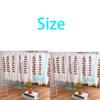 Embroidered Leaves Shower Curtains Four Color Short Curtains Home Decoration Voile Drapes  Cafe
