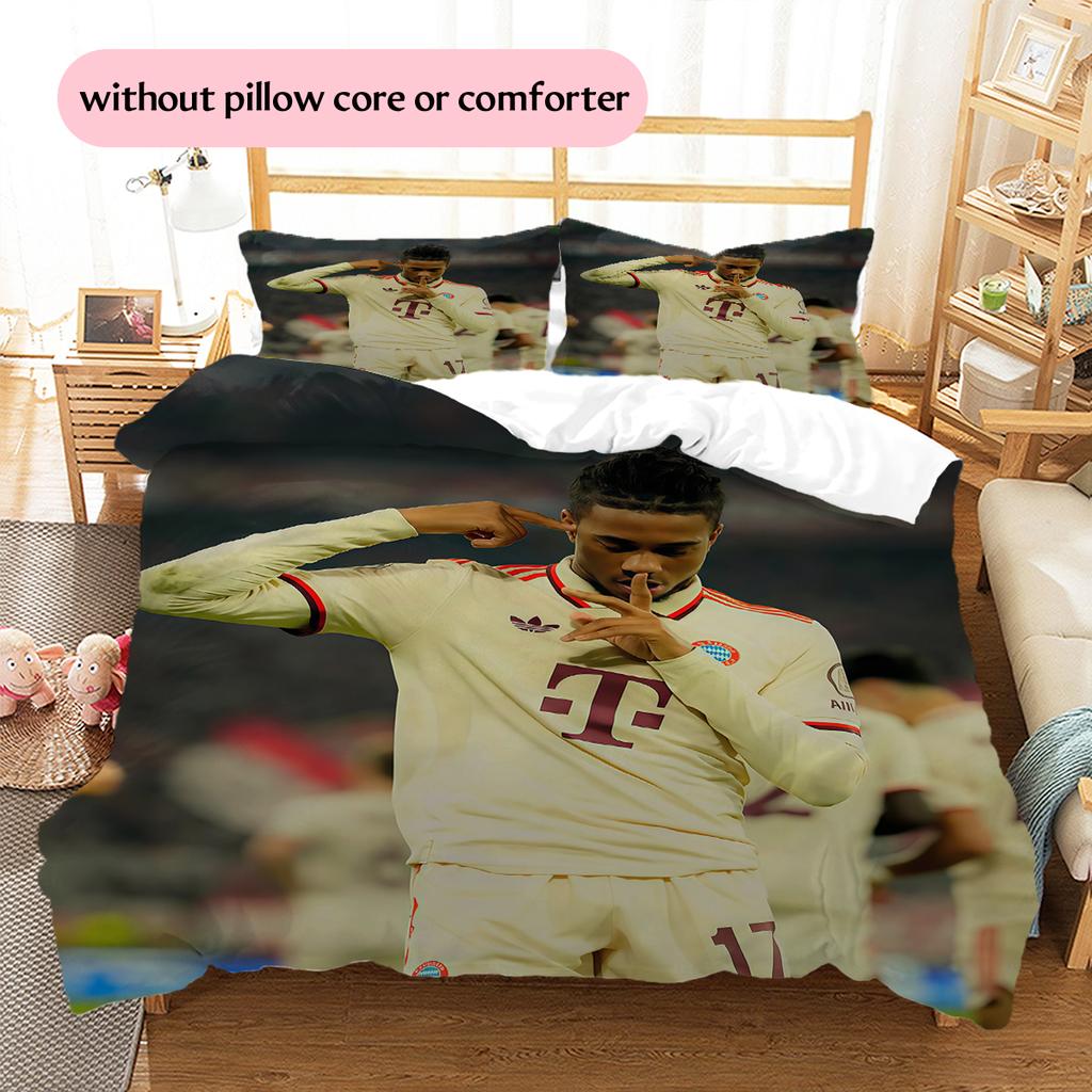 Michael Olise Pattern Bedding Home Decoration Birthday Gift (1 * duvet cover + 2 * pillowcase, without core)