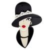 New Acrylic Modern Elegant Lady Brooch Pin Fashion Acetate Fiber Material Jewelry