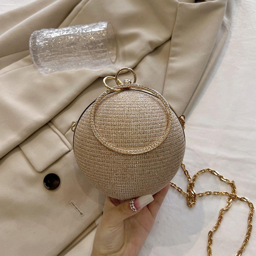 Блестящая вечерняя банкетная сумка со стразами, женский клатч, портативная сумочка для мячей, вечерние