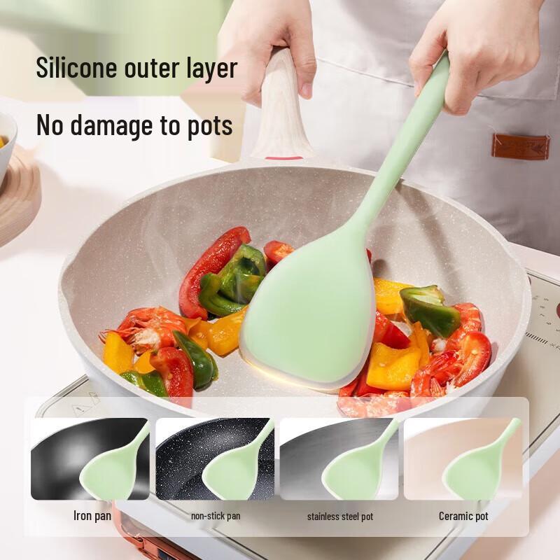 Kangbahe Jelly Series Platinum Silicone Soup Spoon