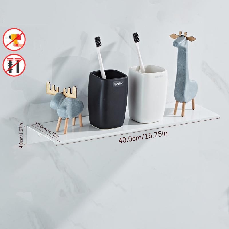 Аксессуары для ванной комнаты Space Aluminum Black Полки для ванной комнаты Кухонная настенная полка для душа Стеллаж для хранения 30-50 см Органайзер для гостиной