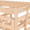 3 Ton Wooden Waste Bin Enclosure Solid Pine