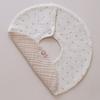 Mumu & Dudu 360 Rolling Bib 15 Colors Double-sided Gauze Bib for Newborn Baby, 15) Dot_beige, 1 Piece