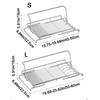 Stainless Steel Sink Drain Basket Non-Slip Dish Drying Rack Utensil Drainer  for Kitchen