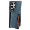 DENIOR D13 For Samsung Galaxy S23 Ultra Case Leather+PC+TPU Phone Cover with Detachable Card Holder
