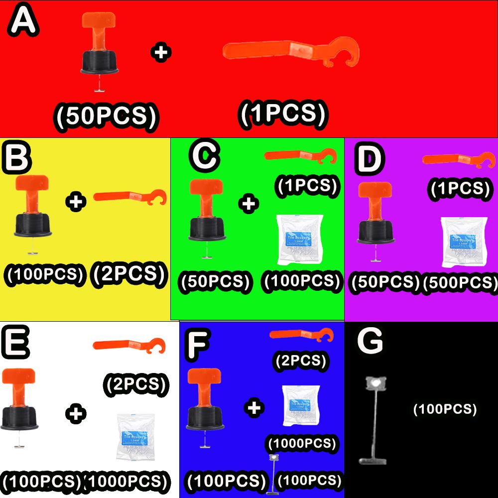 11-1202PCS Система выравнивания напольной плитки, зажимы, набор строительных инструментов, регулятор уровня, ручные инструменты для укладки плитки на стену, локаторы, распорки