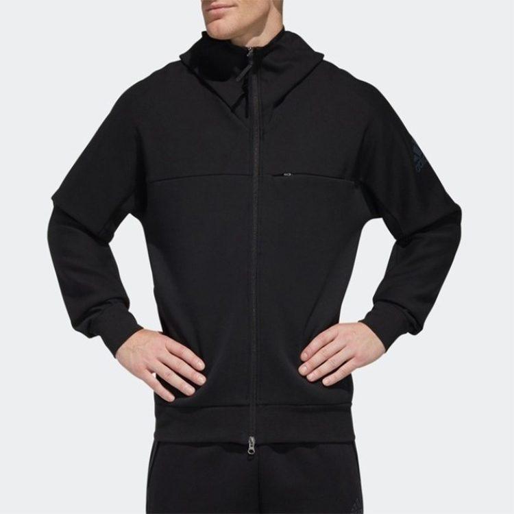 adidas Куртки Мужские Черные С Капюшоном Умеренные Другие FM9386