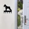 Miniature Schnauzer Dog Key Hooks - Metal Wall Art Coat Rack