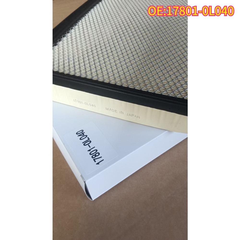High quality New For 17801-0L040 Auto Parts New Engine Air Filter Element For 2015-2016 Toyotaa Hiluxx 2.7L