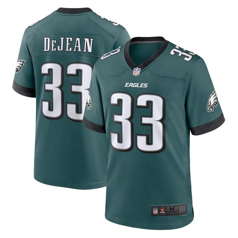 Philadelphia Eagles 33 Dejean Football Jersey Mens Sports Fan Game Day Top