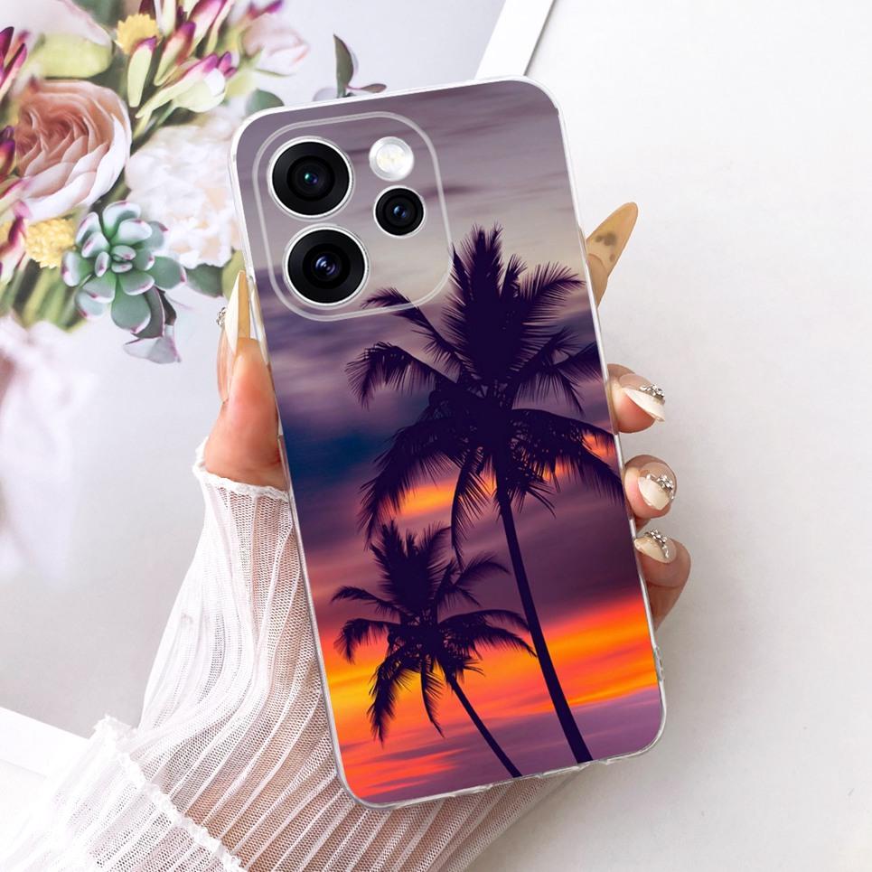 Чехол для телефона Oppo Reno15 F На Reno 15 15F Чехол Крутой Мультяшный Принт Дракон Лев Тигр Задняя Крышка Прозрачный Мягкий Силикон Capa
