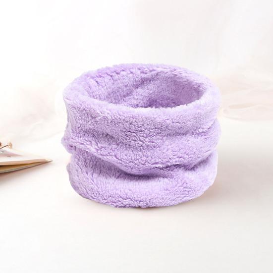 Женский термошарф, однотонный, теплый шарф для холодной погоды, с высоким воротником, из кораллового флиса, зимний, удобный, для шеи