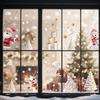 9 Sheets/Set Christmas Window Cling Removable Waterproof PVC Winter Merry Christmas Static Glass Sticker Holiday Party Decoration Decal