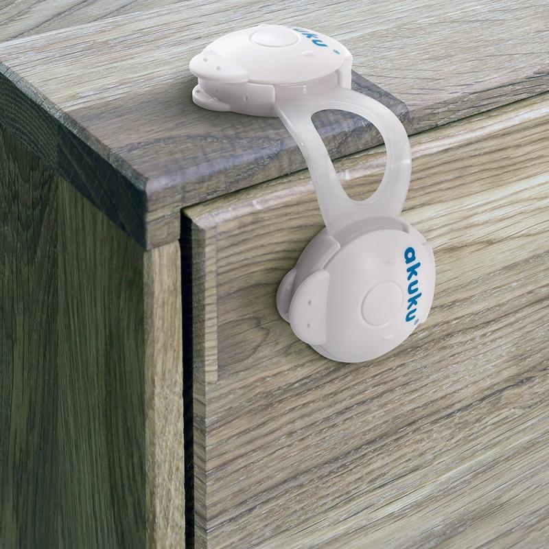 AKUKU A0648 Universal locks for cabinets, white, 10 cm