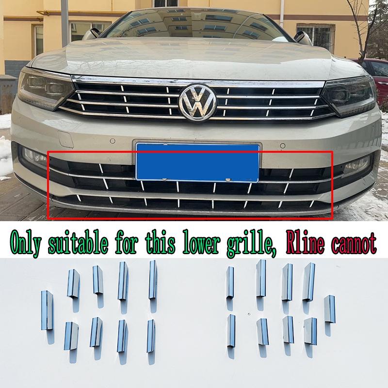 Для VW Passat B8 Передняя решетка хромированная 2015 2016 2017 2018 2019 Variant Хромированная декоративная полоса на передней решетке