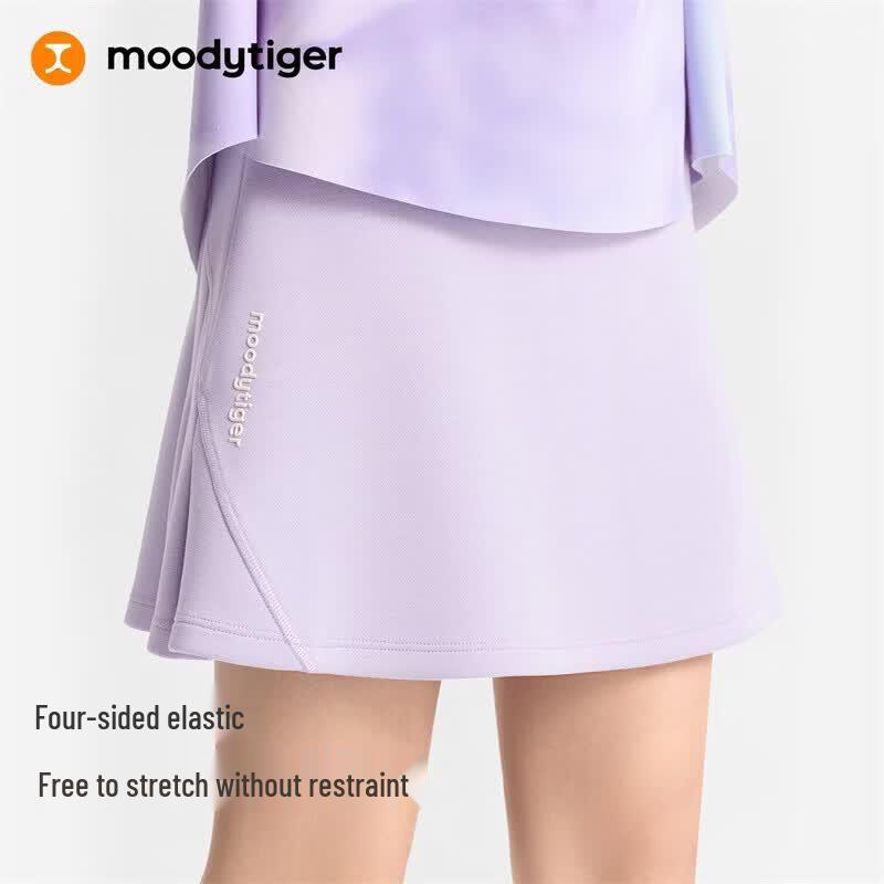 Девочковая мягкая трикотажная юбка А-силуэта для занятий спортом Moodytiger