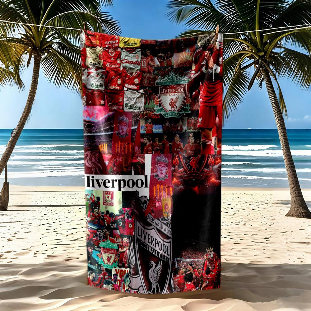 Liverpool Football Club Beach Towel Super Soft Microfiber Quickdry Fabric Comfortable Lightweight