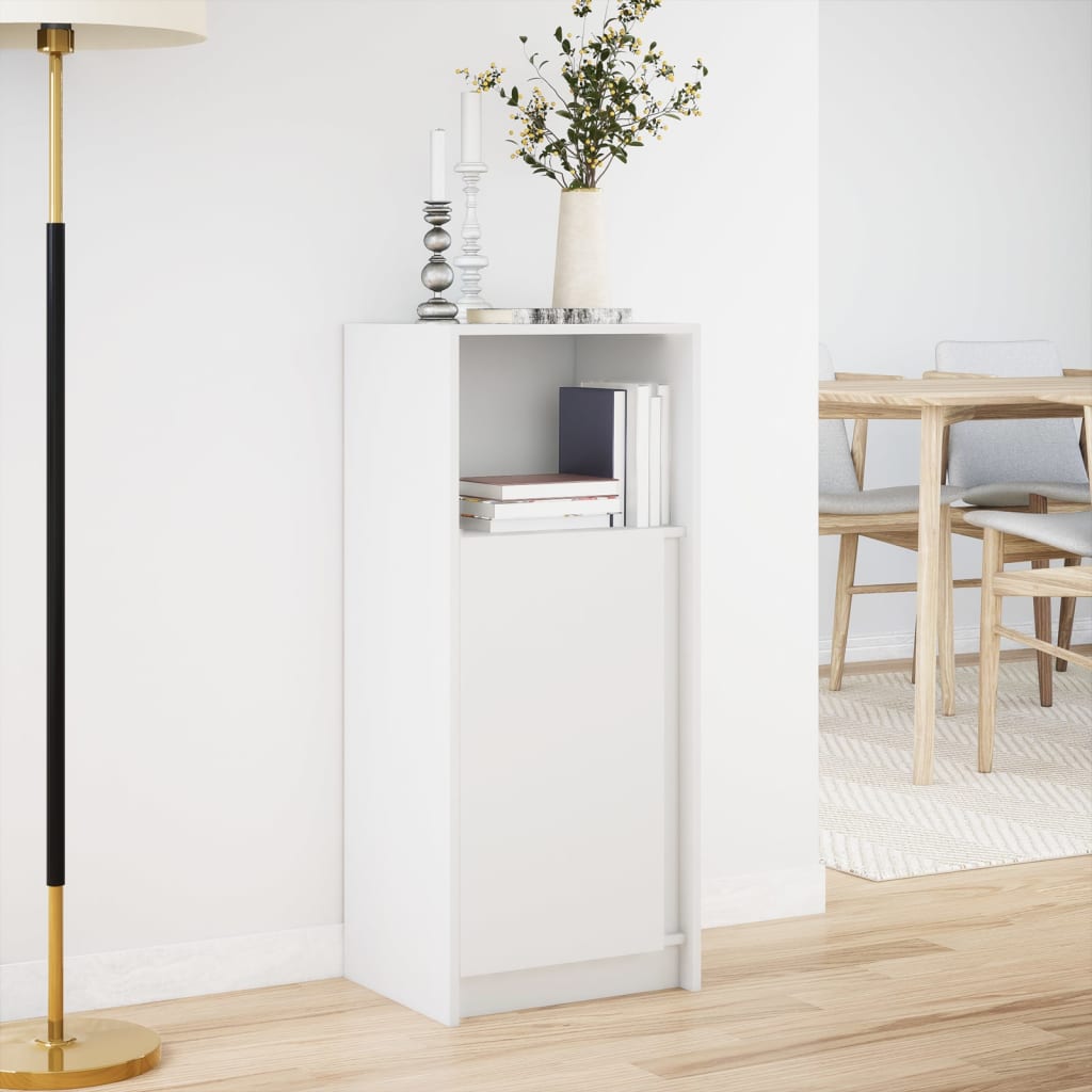 LED Sideboard White 42.5x34x100 cm Engineered Wood