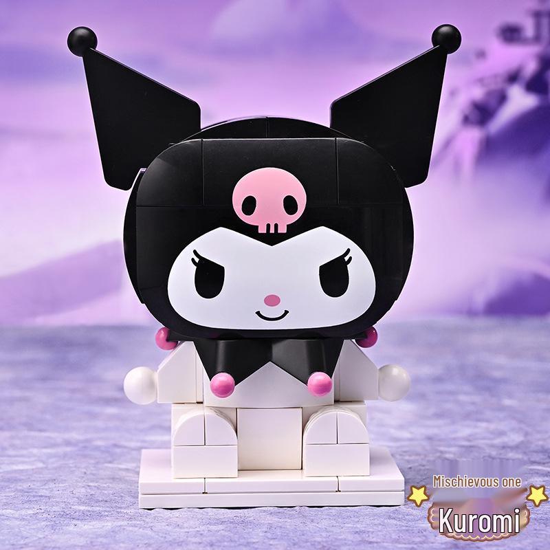 Hello Kitty Cinnamoroll Hamburger & Ice Cream Truck Building Blocks Toy